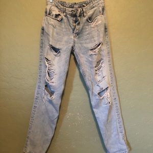 H&M distressed boyfriend jeans